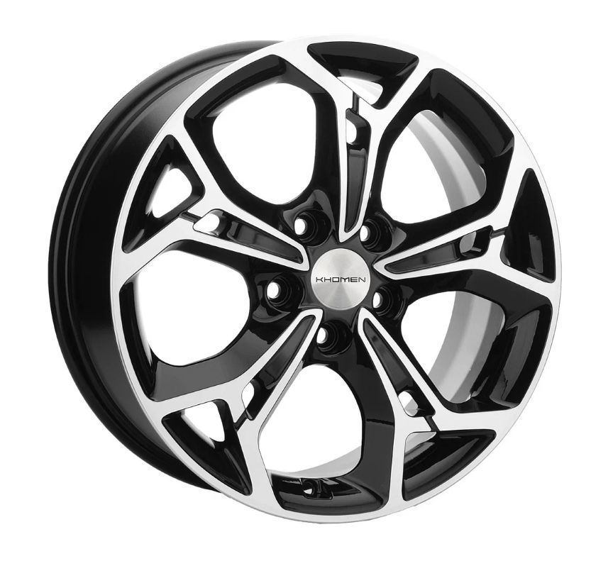 Khomen Wheels KHW1702 7x17 5x114,3 ET39 60,1 Black-FP