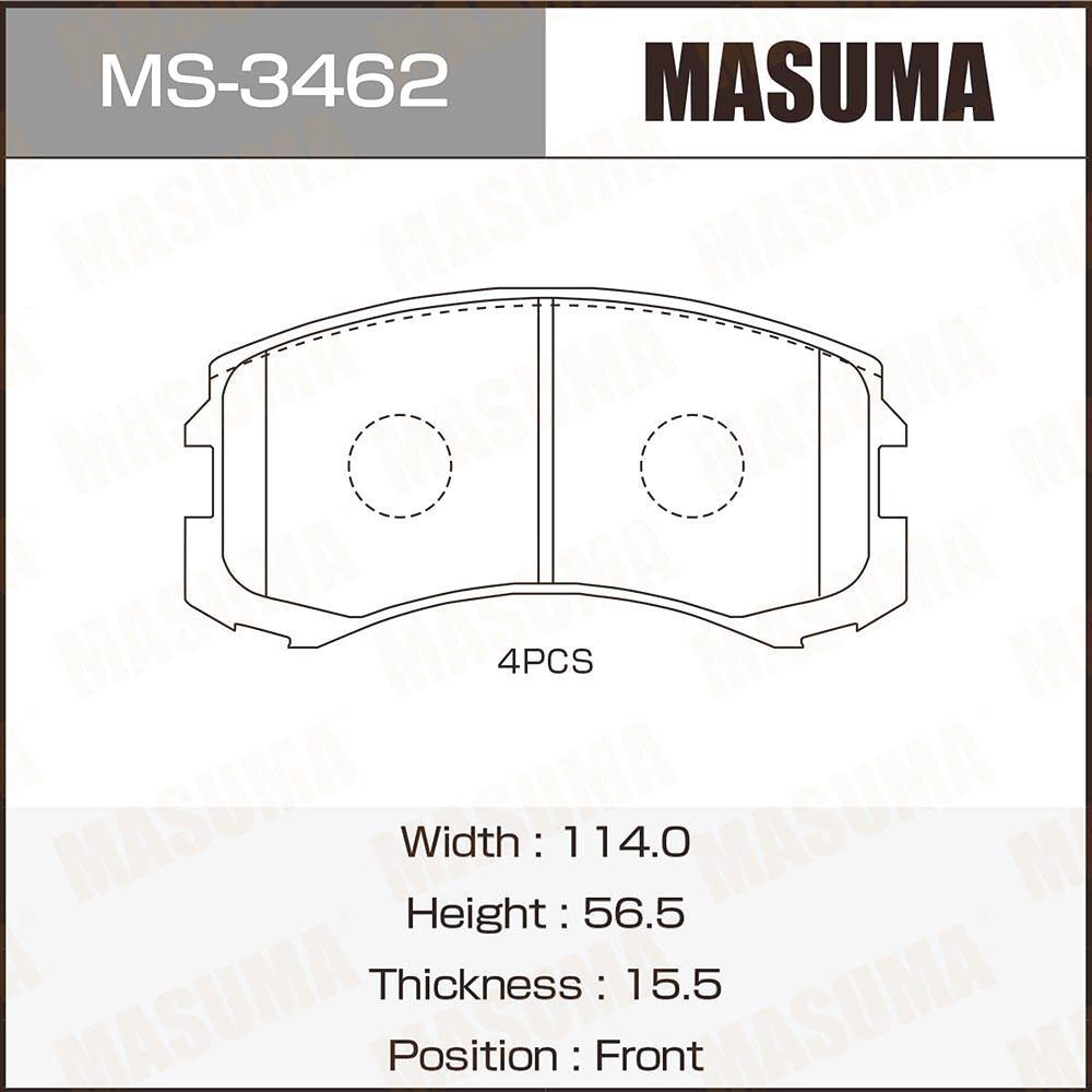 Masuma MS3462 дисковые, передняя ось